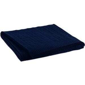 Ralph Lauren Cable Cashmere Throw Blanket NEW